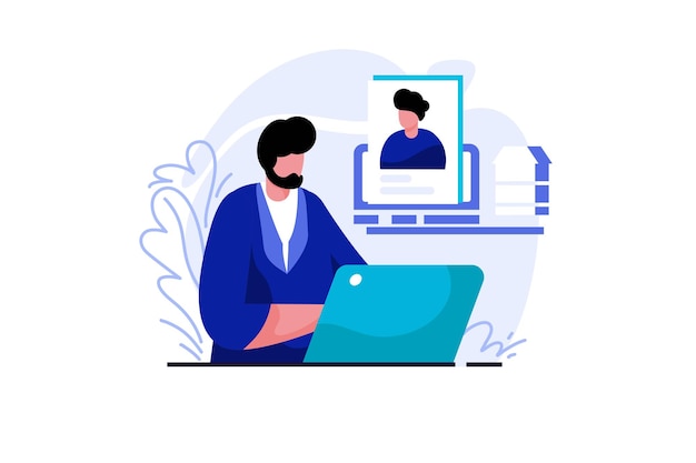 Publicidad médica contemporánea en la web Ilustración plana vibrante para sitios web modernos de salud