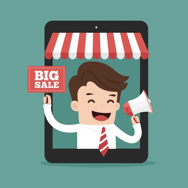 Publicidad online de empresario