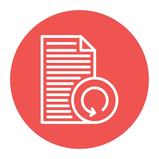 Se puede utilizar para imprimir la imagen vectorial del ícono del documento.