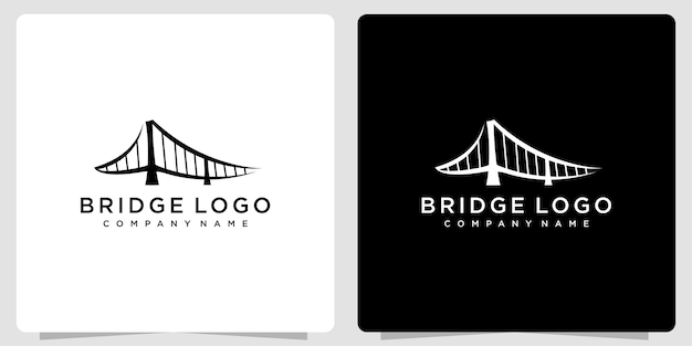 Puente Logo Vector Icono Ilustración