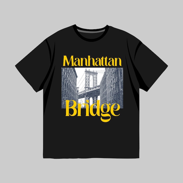 Puente de manhattan - diseño de camiseta