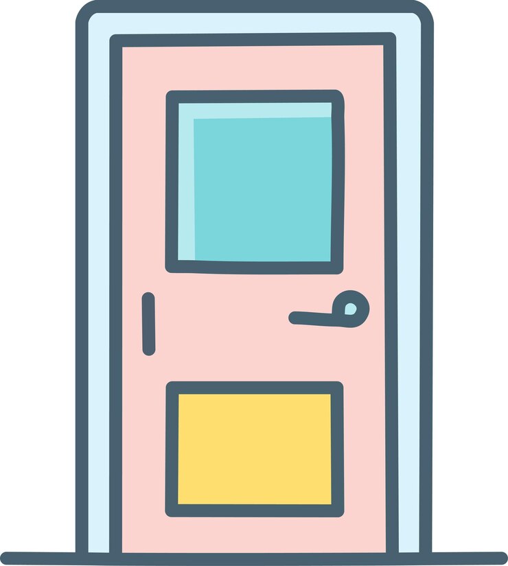 Vector la puerta icono