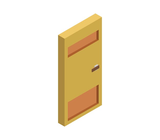 puerta isometrica