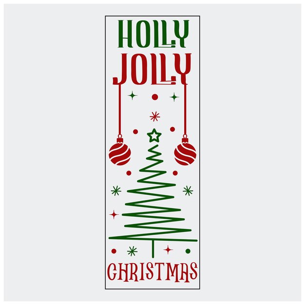 La puerta de la señal del porche de Navidad Bundle de diseño SVG