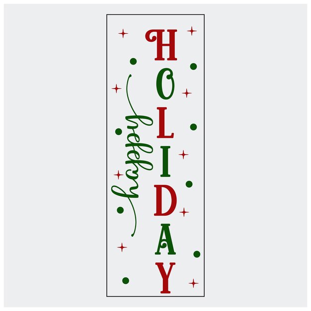 La puerta de la señal del porche de Navidad Bundle de diseño SVG