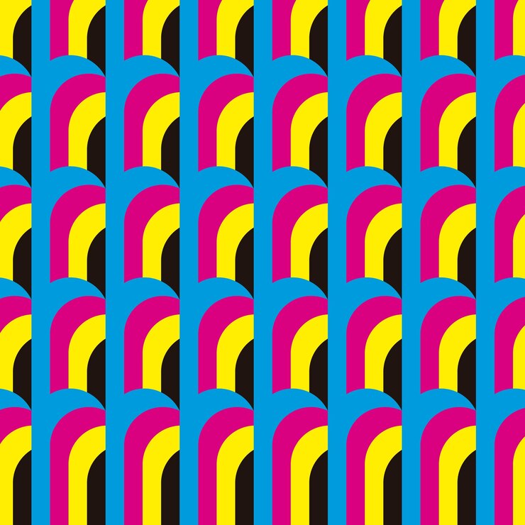 Vector puertas coloridas