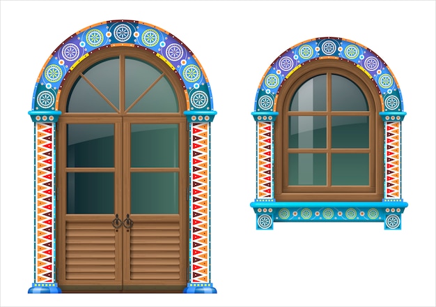 Puertas y ventanas mexicanas de madera