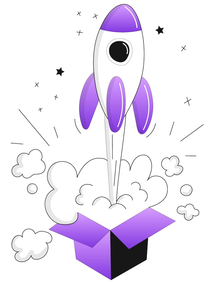 Vector puesta en marcha del concepto de negocio para la página de inicio del sitio web banner publicidad en línea publicidad