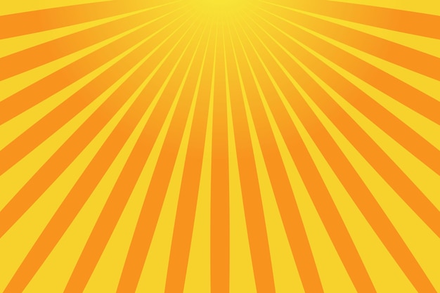 Puesta de sol plantilla rayas estilo efecto dibujos animados fondo decorativo papel tapiz vector diseño gráfico