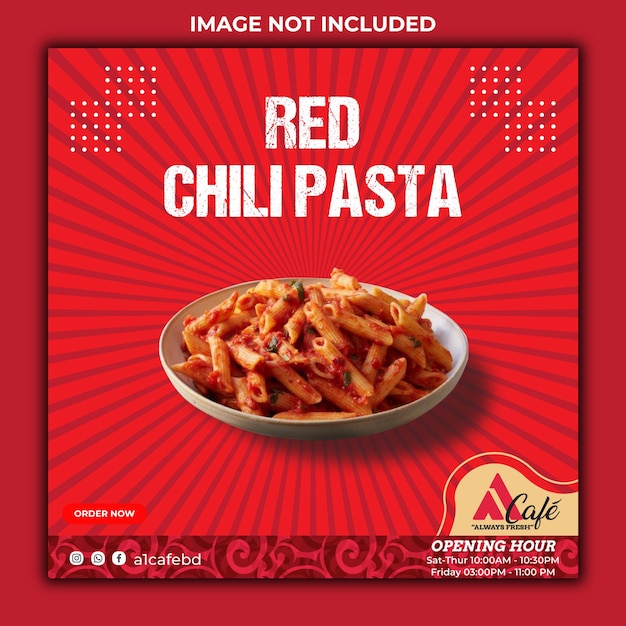 Vector el puesto de promoción de la pasta de chile rojo