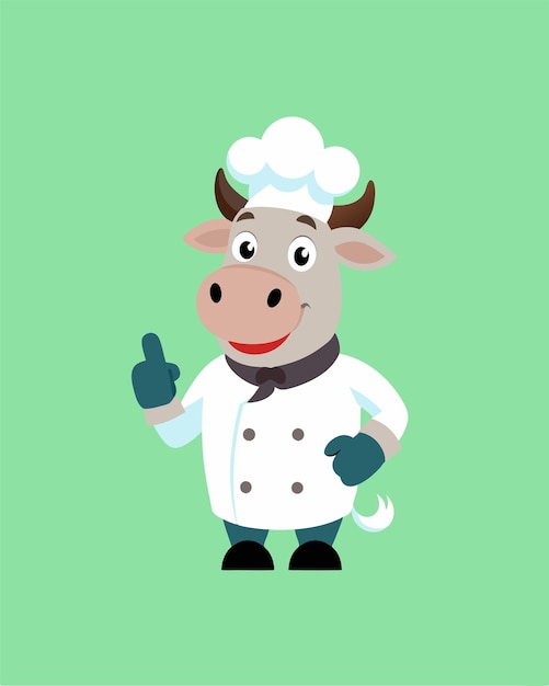 pulgar hacia arriba mascota de la vaca