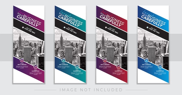 Pull up banner pop up banner dl flyer templates x banner y standee roll up banner design set