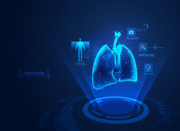 Vector pulmones medicos