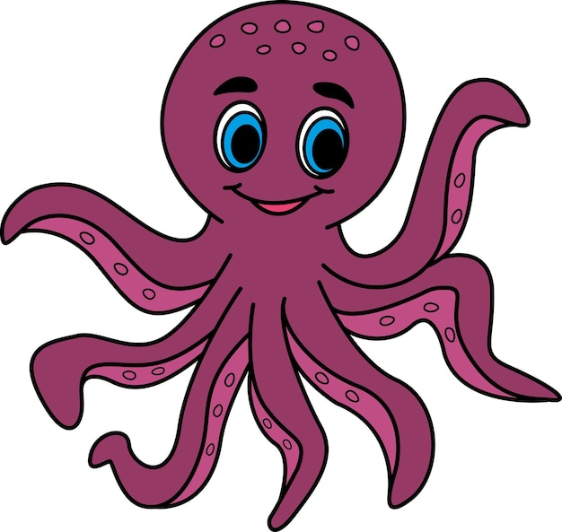 pulpo de dibujos animados