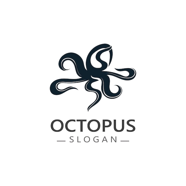 Pulpo logo imagen diseño icono ilustración animal vector