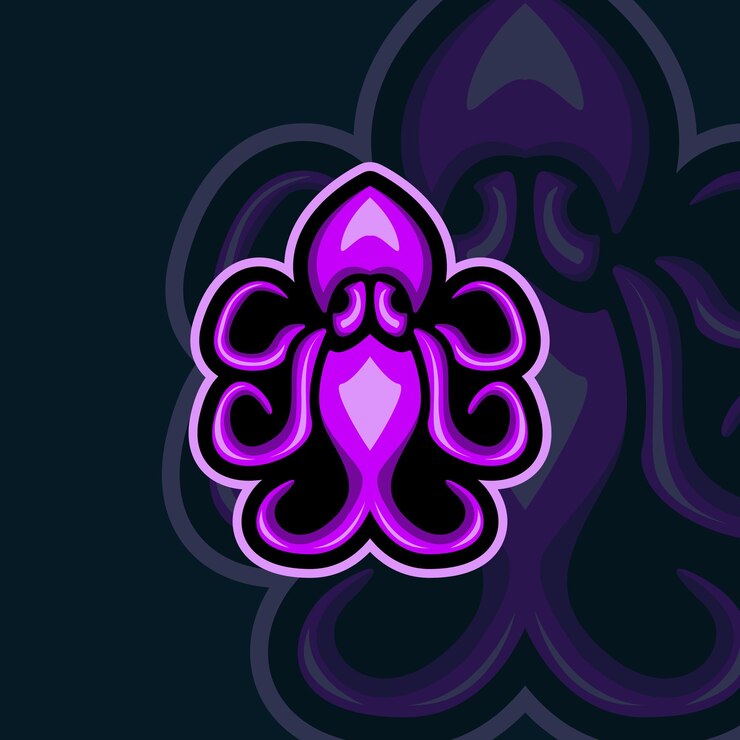 Vector pulpo mascota logo esport premium vector
