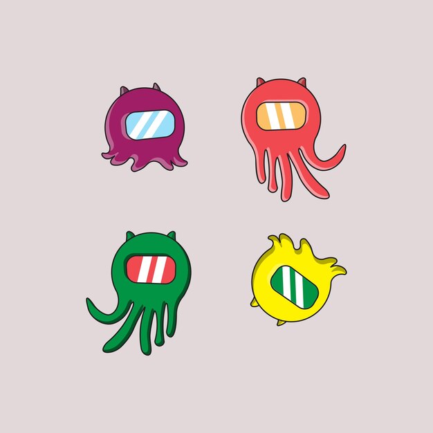 pulpo monstruo lindo