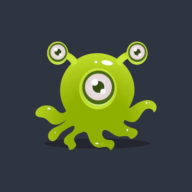 Pulpo verde extraterrestre