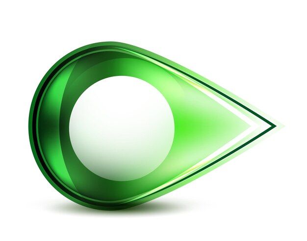 Puntero abstracto brillante verde