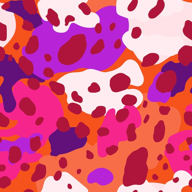 Punto abstracto creativo piel de leopardo patrón sin costuras Gatos africanos divertidos fondo de piel de guepardo Papel pintado de piel de animal Diseño simple para tela textil impresión superficie envoltura cubierta