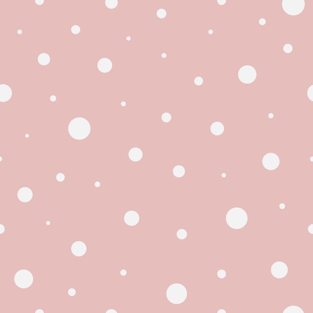 Vector punto blanco de patrones sin fisuras y diseño de fondo rosa para tarjetas de decoración de scrapbooking ir de papel