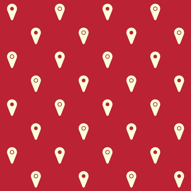 Punto de mapa Punto de pino Vector patrón sin costuras