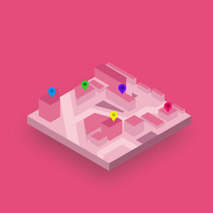Vector punto del mapa