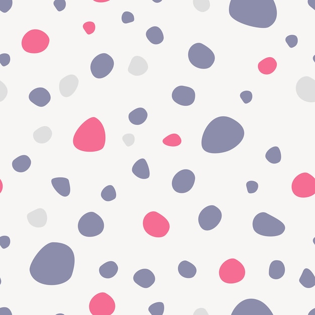 Puntos aleatorios de patrones sin fisuras fondo pastel doodle elementos repetitivos