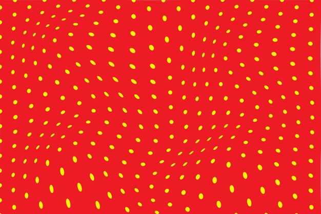puntos amarillos sobre un fondo rojo