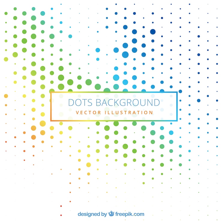 Vector puntos de colores de fondo
