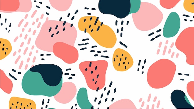 Puntos de colores sobre un fondo blanco