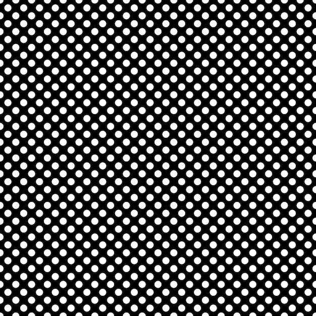 Puntos de fondo blanco sobre fondo negro Fondo con textura punteada monocromática