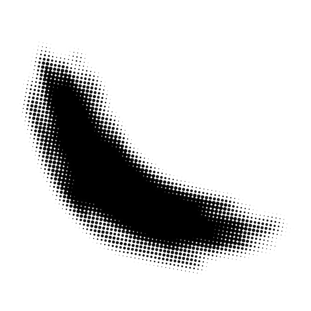 Puntos de medio tono negro