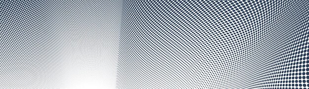 Puntos negros en perspectiva vectorial 3D fondo abstracto monocromo patrón punteado diseño fresco corriente de onda de ciencia tecnología o negocios plantilla en blanco para anuncios