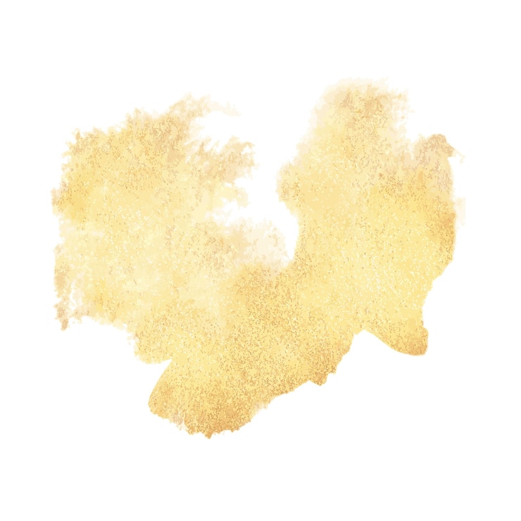Vector puntos de oro abstractos aislados. fondo de lujo. salpicaduras de acuarela brillo