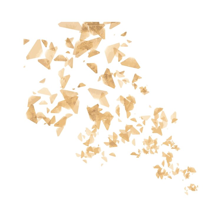 Vector puntos de oro abstractos aislados. fondo de lujo