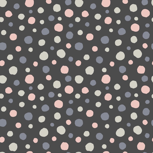 Puntos pastel sobre un fondo gris