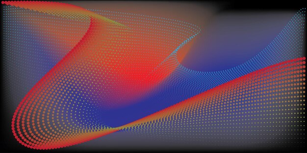 Puntos de semitono de arte dinámico en papel tapiz de color EPS10