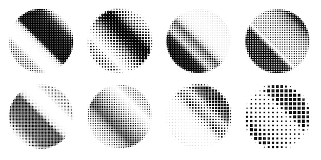 Puntos de semitono en forma de círculo.