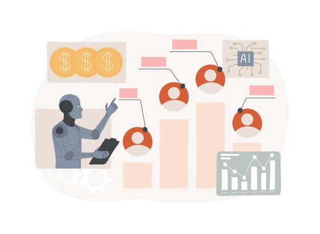 Puntuación de leads para equipos de ventas concepto abstracto ilustración vectorial puntuación de ventas y priorización de leads
