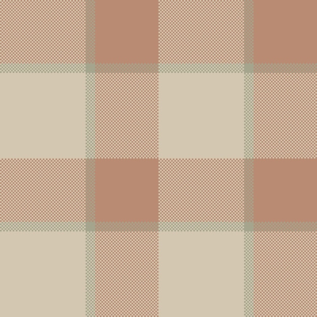 Purity fondo tela a cuadros tartan femenino textil vectorial Deco patrón de control sin costuras textura en colores claros y naranjas