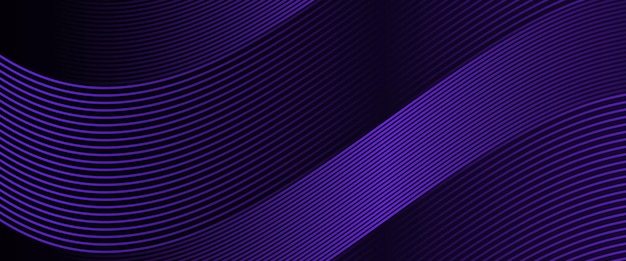 Púrpura violeta y negro oscuro vector abstracto moderno y sencillo estandarte con brillo 3D línea futurista traje para portada cartel estandarte folleto encabezado sitio web vector