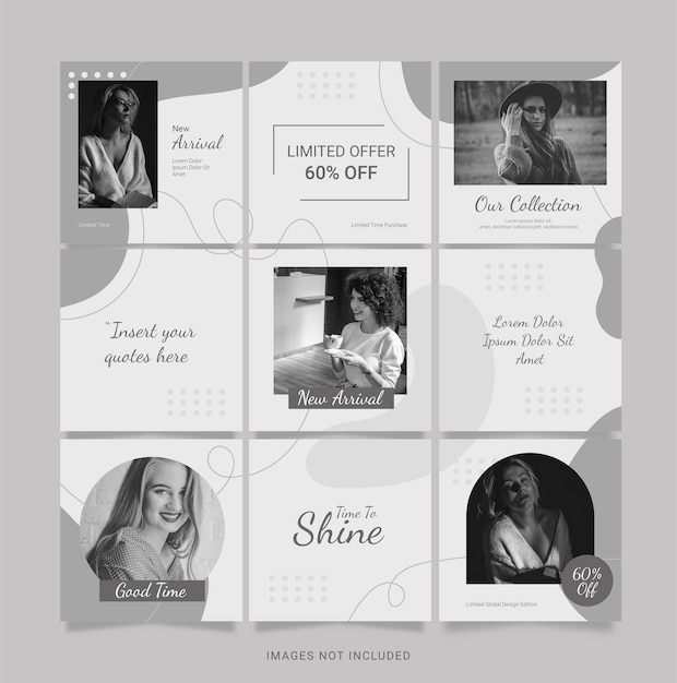 Puzzle Instagram Moda Mujer Social Media Feed