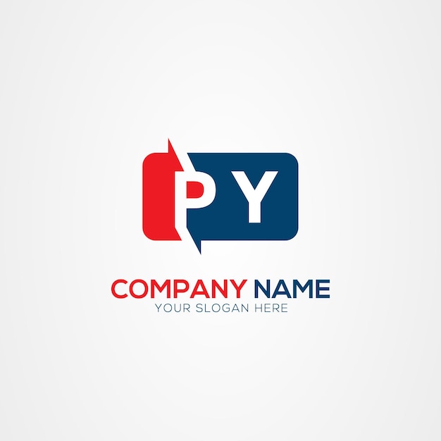 PX o XP Creative Modern Letters Elemento de diseño del logotipo