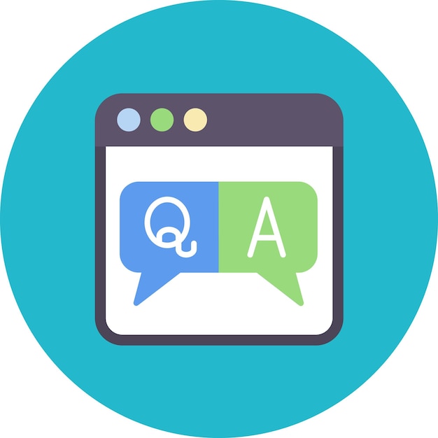 QA Ilustración plana