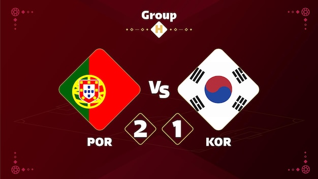 Qatar 2022 competición portugal vs corea partido