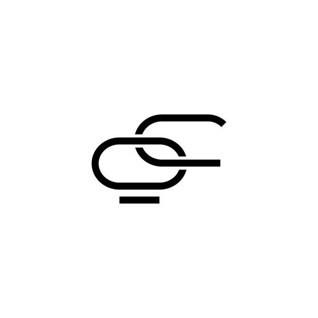 QC monograma logotipo diseño carta texto nombre símbolo monocromo logotipo alfabeto carácter simple logotipo