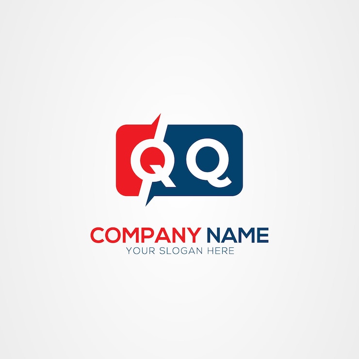 Vector qq o q creative modern letters elemento de diseño del logotipo