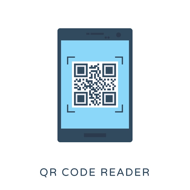 QR Code Reader Flat Vector Icon