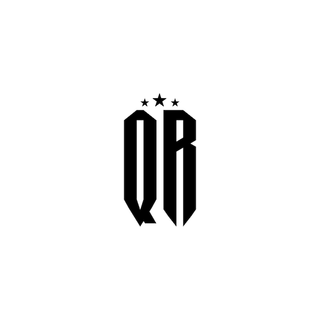 QR monograma logotipo diseño carta texto nombre símbolo monocromo logotipo alfabeto carácter simple logotipo
